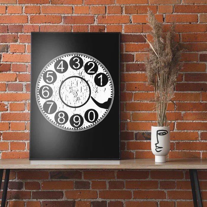 Rotary Dial Phone Landline Poster