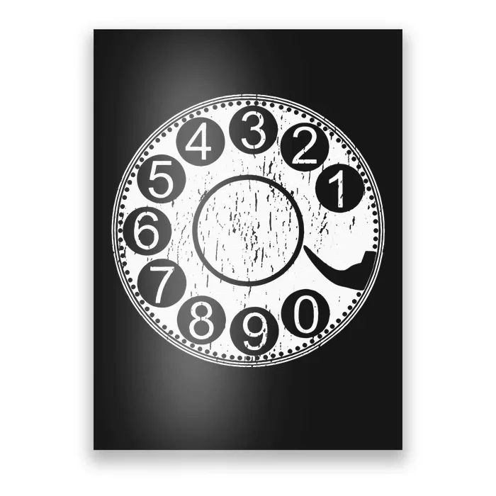 Rotary Dial Phone Landline Poster