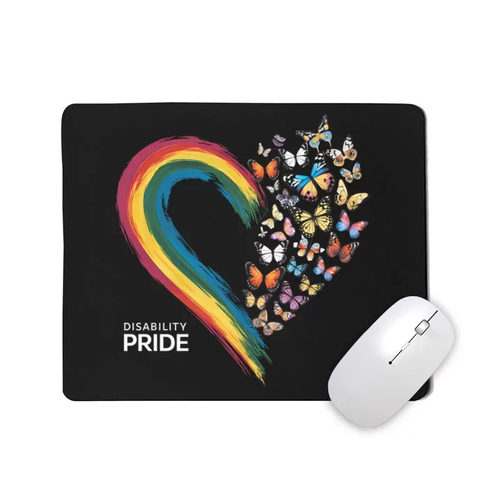 Retro Disability Pride Flag Disabled Pride Month Awareness Mousepad