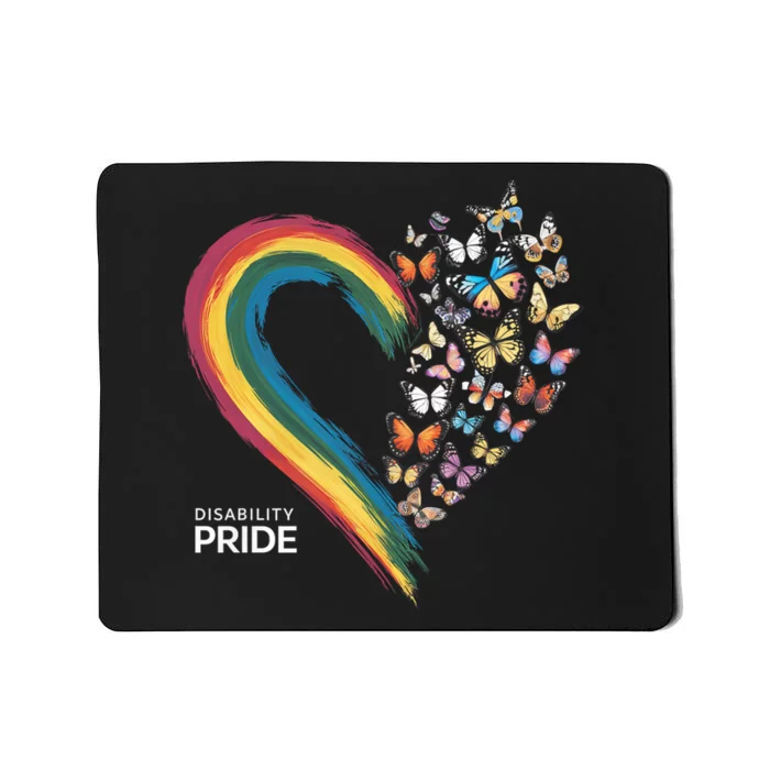 Retro Disability Pride Flag Disabled Pride Month Awareness Mousepad