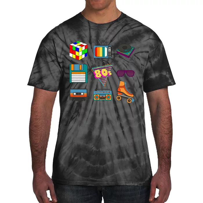 Retro Disco Party Lover  80's Throwback Culture Tie-Dye T-Shirt