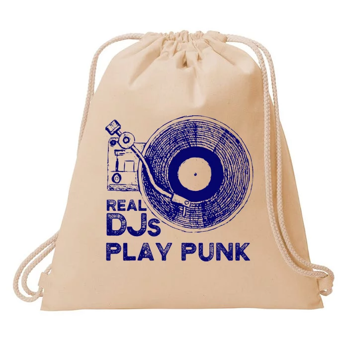 Real Djs Play Punk For Punk Dj Punk Drawstring Bag