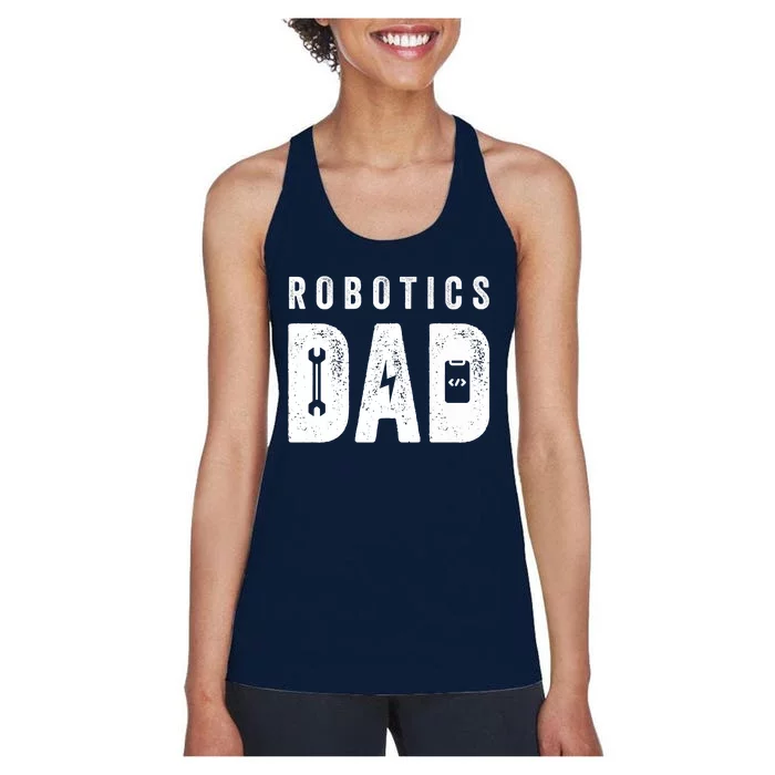 Robotics Dad Premium Women's Racerback Tank