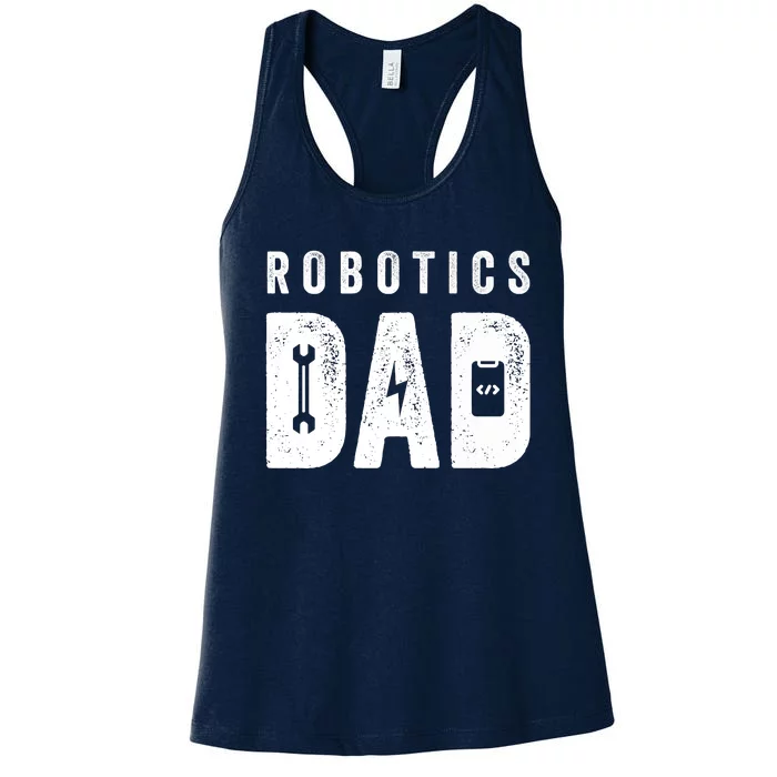 Robotics Dad Premium Women's Racerback Tank