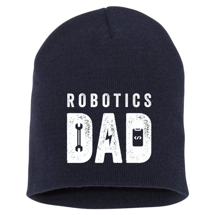 Robotics Dad Premium Short Acrylic Beanie