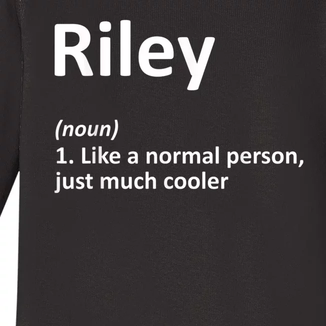 RILEY Definition Personalized Name Funny Birthday Gift Idea Baby Long Sleeve Bodysuit