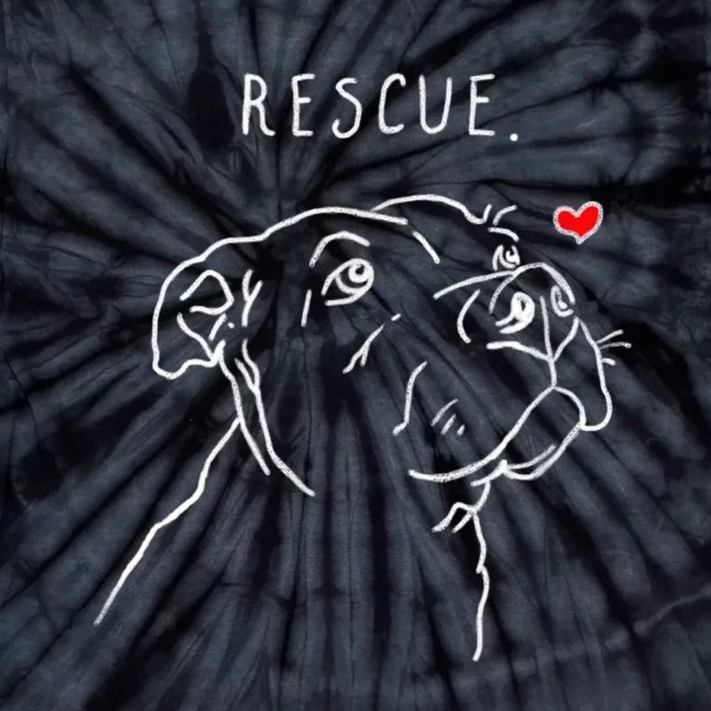 Rescue Dog, Pitbull Drawing, Rescue Mom, Adopt Don't Shop Tie-Dye T-Shirt