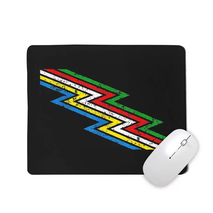 Retro Disability Pride Flag Awareness Mousepad