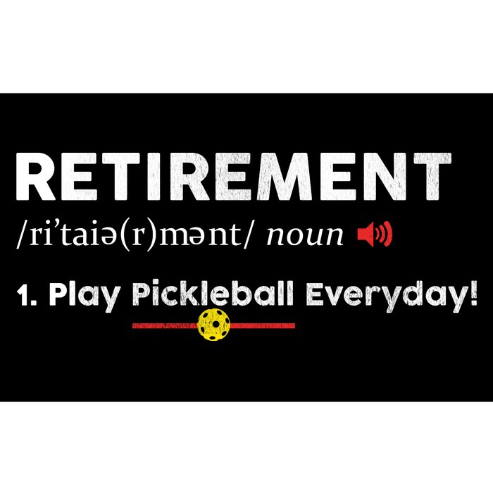 Retirement Definition Pickleball Retired Sport Player Gift Bumper Sticker