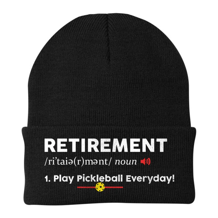 Retirement Definition Pickleball Retired Sport Player Gift Knit Cap Winter Beanie