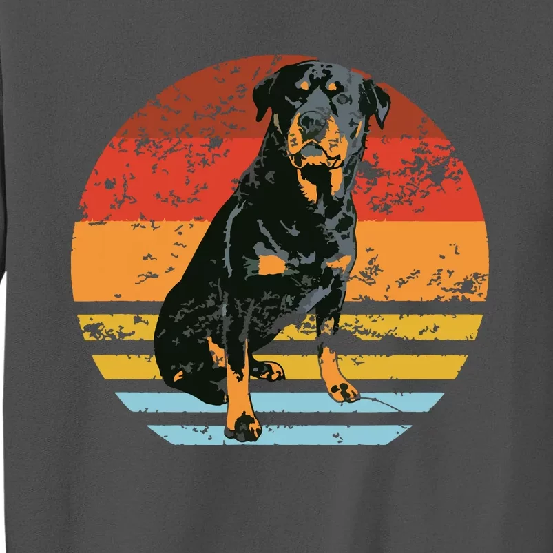 Rottweiler Dogs Retro Style Rottie Cool Cute Pet Doglover Tall Sweatshirt