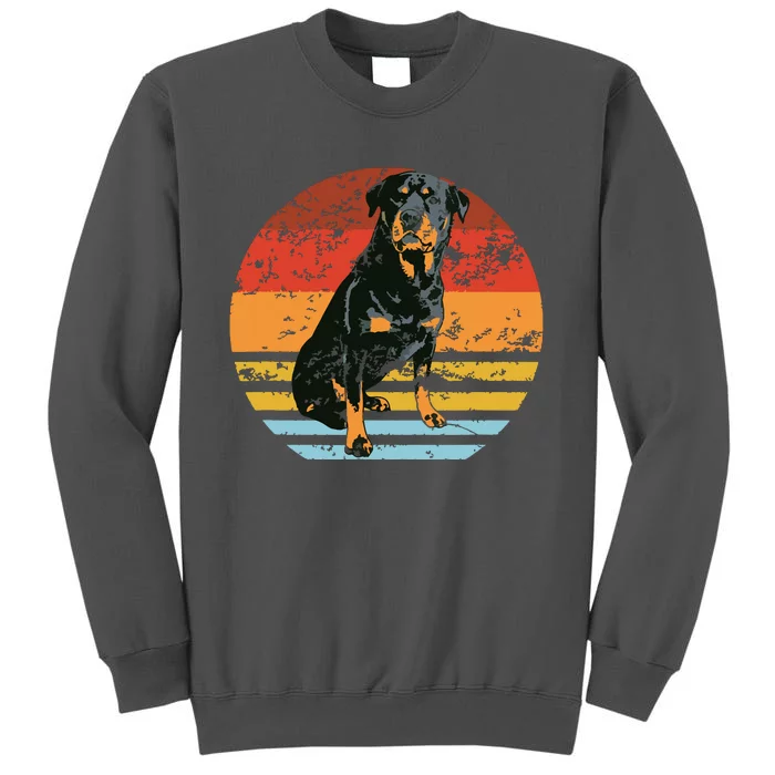 Rottweiler Dogs Retro Style Rottie Cool Cute Pet Doglover Tall Sweatshirt