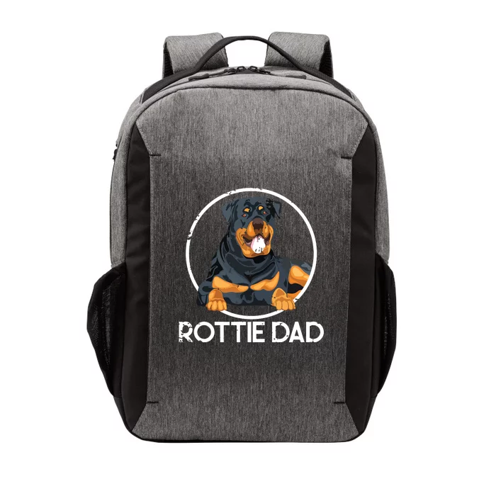 Rottie Dad Rottweiler Vector Backpack