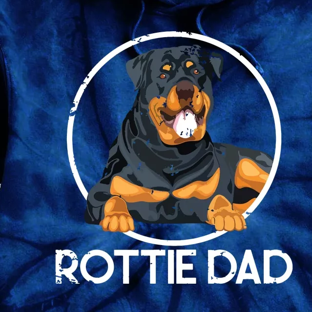 Rottie Dad Rottweiler Tie Dye Hoodie