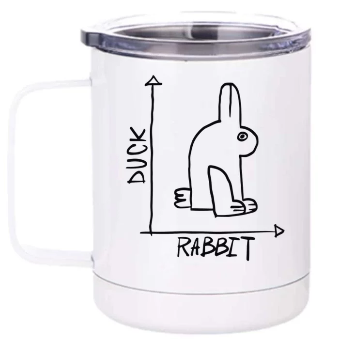 Rabbit Duck Front & Back 12oz Stainless Steel Tumbler Cup