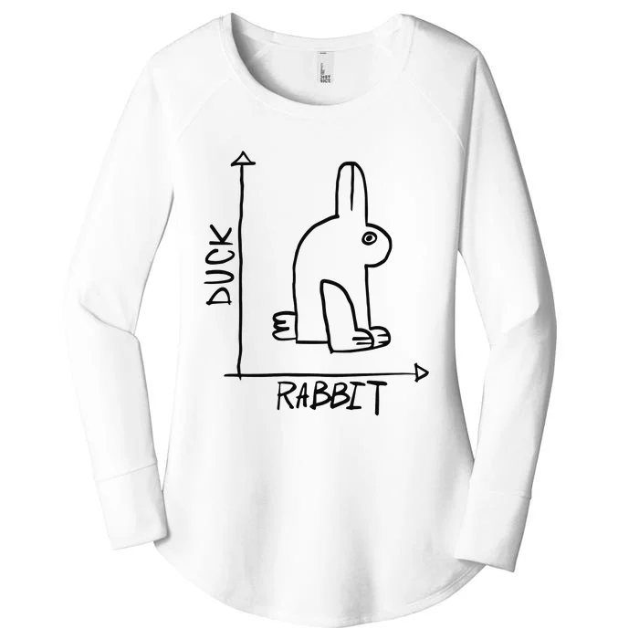 Rabbit Duck Women's Perfect Tri Tunic Long Sleeve Shirt