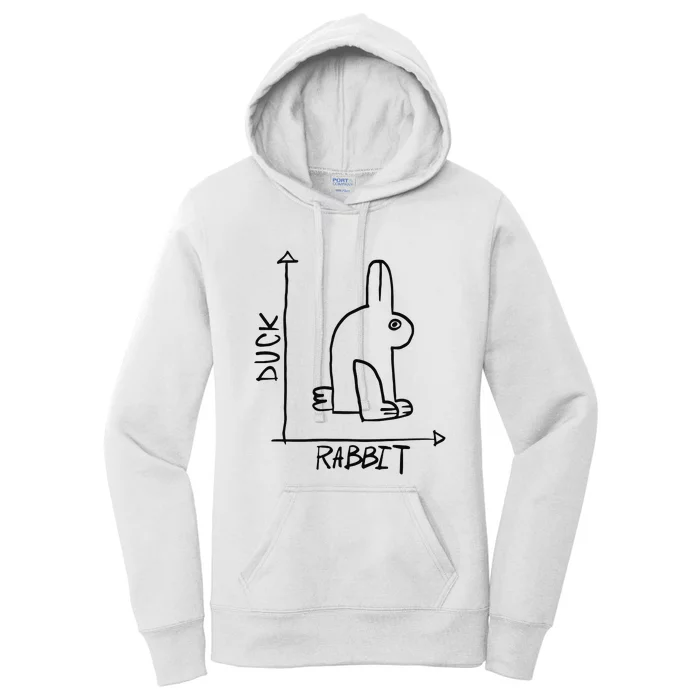 Rabbit Duck Women's Pullover Hoodie