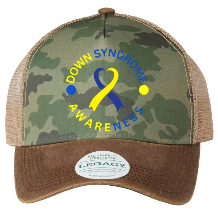 Ribbon Down Right Perfect Down Syndrome Awareness Gift Legacy Tie Dye Trucker Hat