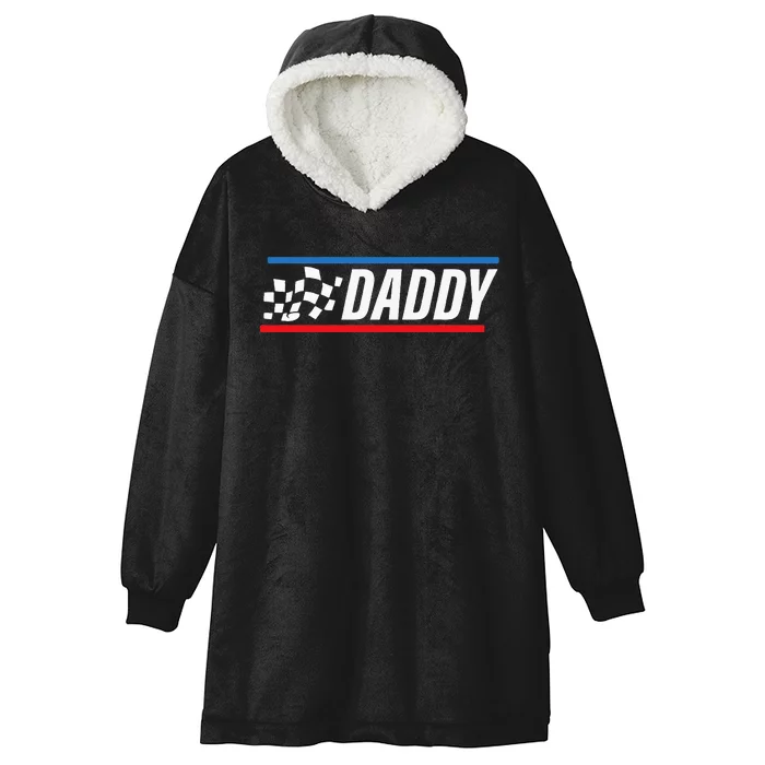 Racing Dad Race Car Pit Crew Birthday gifts for dad Hooded Wearable Blanket