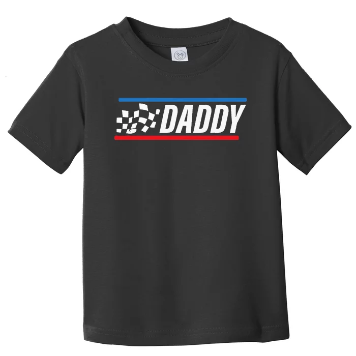 Racing Dad Race Car Pit Crew Birthday gifts for dad Toddler T-Shirt