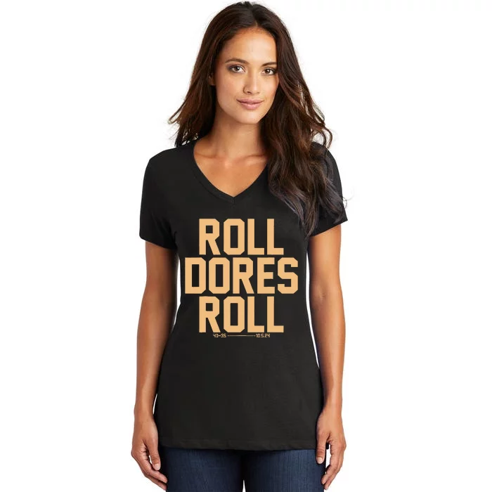 Roll Dores Roll 40 35 Women's V-Neck T-Shirt