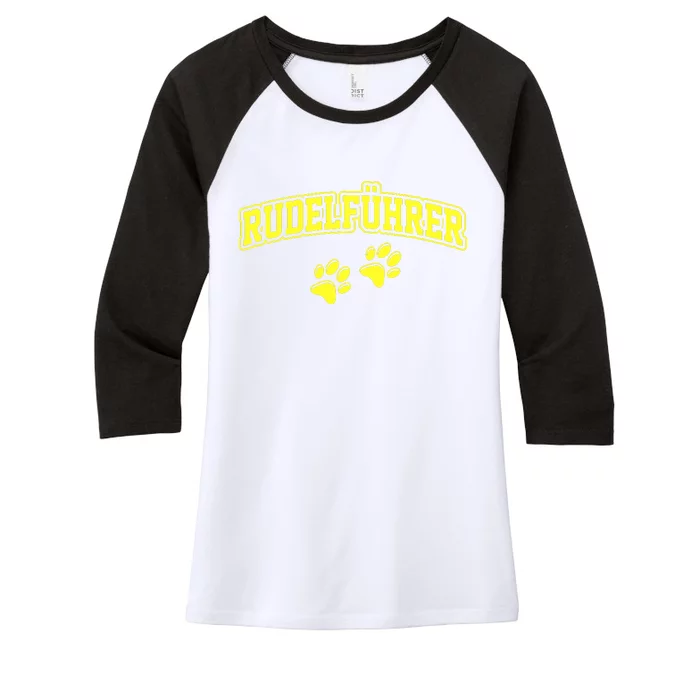 Rudelfuhrer Dog Women's Tri-Blend 3/4-Sleeve Raglan Shirt