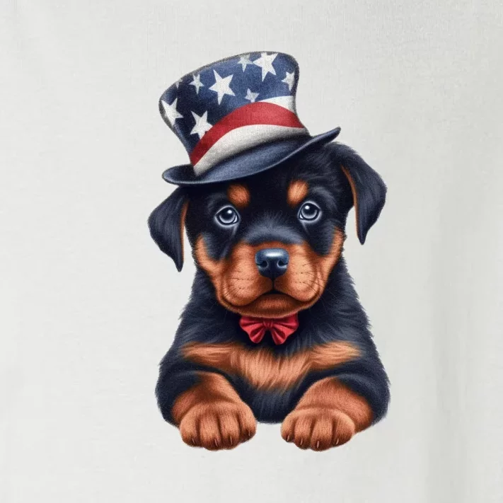 Rottweiler Dog Rottie Puppy USA Flag Cute Rottweilers Dogs Toddler Long Sleeve Shirt