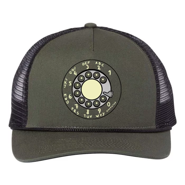 Rotary Dial Retro Rope Trucker Hat Cap