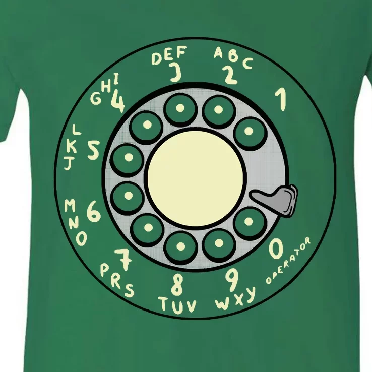 Rotary Dial V-Neck T-Shirt