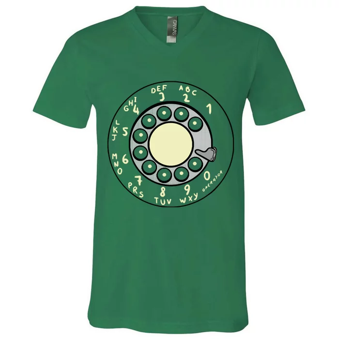 Rotary Dial V-Neck T-Shirt