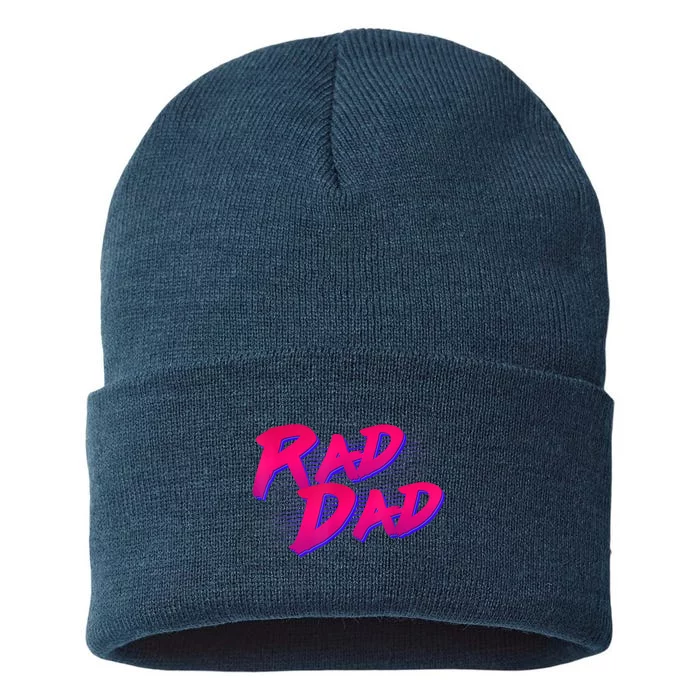 Rad Dad Retro Sustainable Knit Beanie