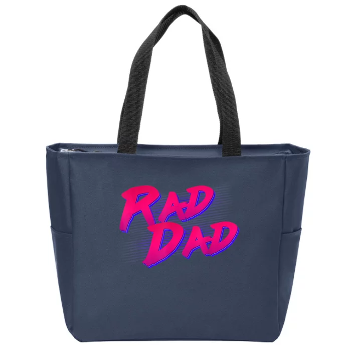 Rad Dad Retro Zip Tote Bag