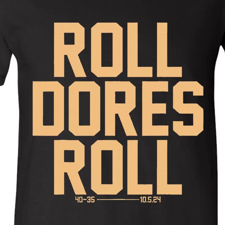 Roll Dores Roll V-Neck T-Shirt