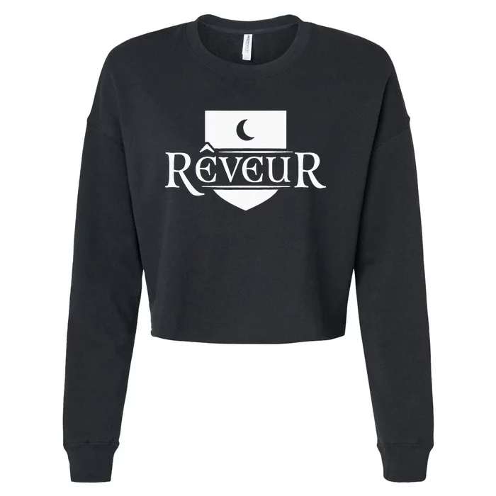 Reveur Dreams Reveur House Of Dreamer Blue Cropped Pullover Crew