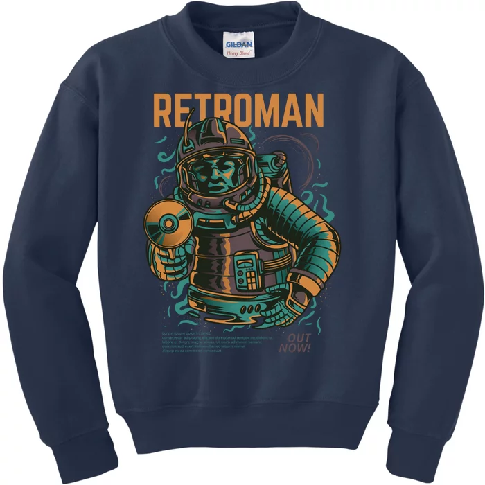 Retroman Design Kids Sweatshirt