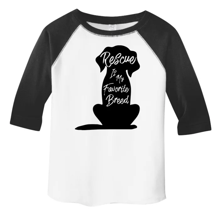 Rescue Dog Rescue Is My Favorite Breed Toddler Fine Jersey T-Shirt