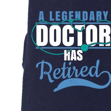 Retired Doctor Retirement Gift for Retiring Medical MD Doggie 3-End Fleece Hoodie