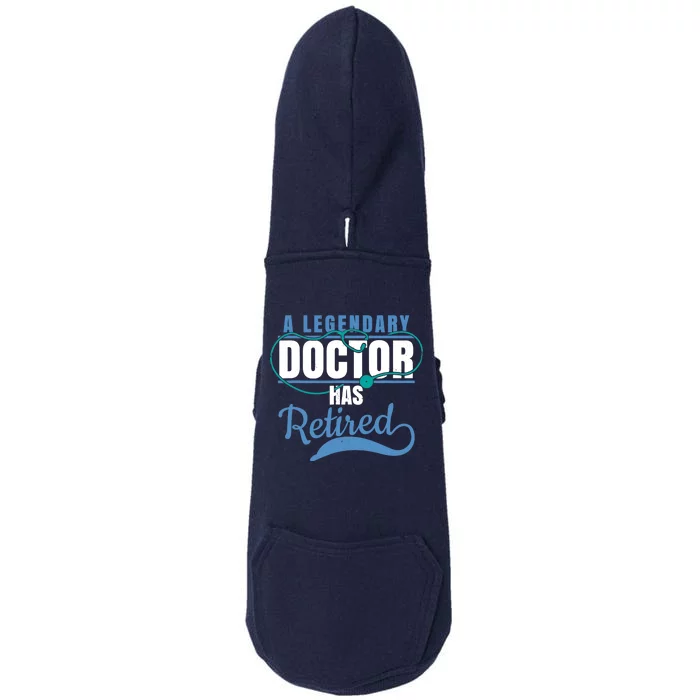 Retired Doctor Retirement Gift for Retiring Medical MD Doggie 3-End Fleece Hoodie