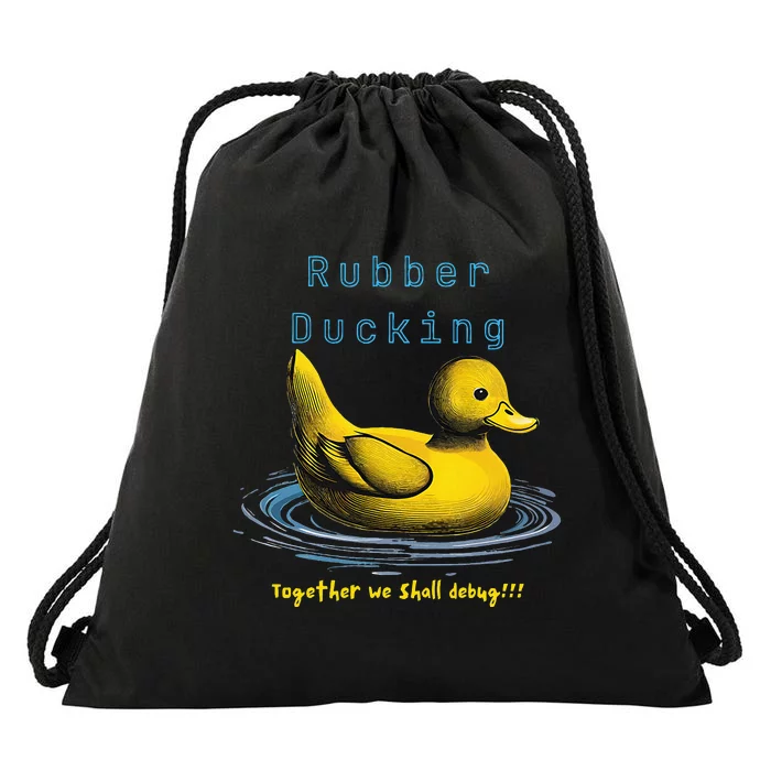 Rubber Ducking Drawstring Bag