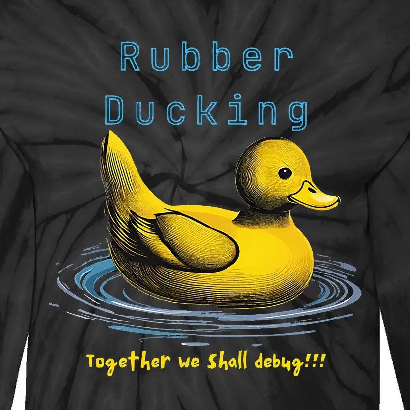 Rubber Ducking Tie-Dye Long Sleeve Shirt