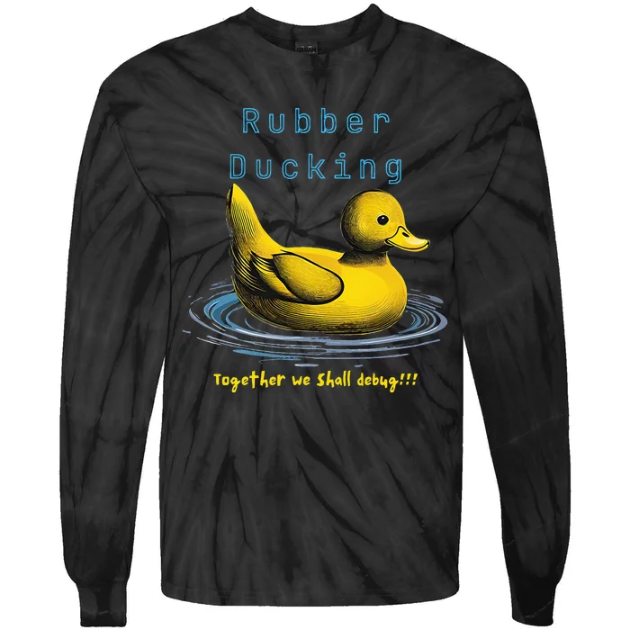 Rubber Ducking Tie-Dye Long Sleeve Shirt