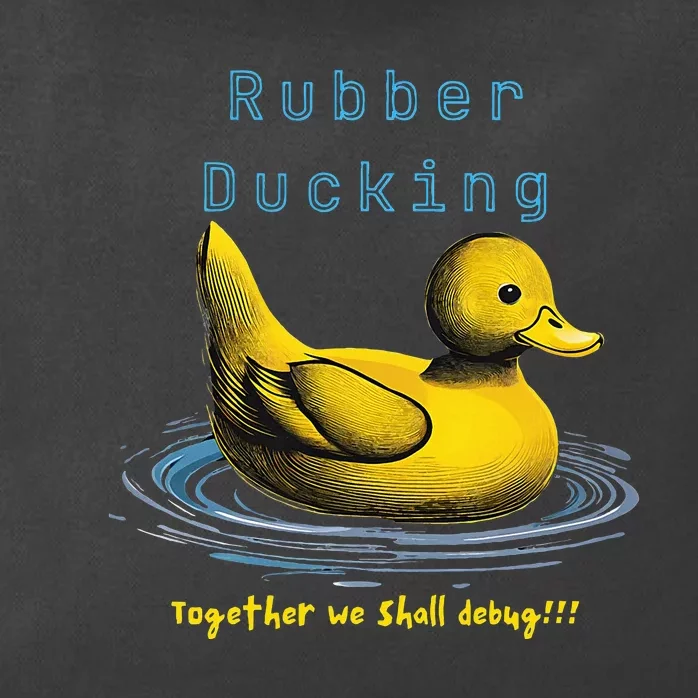 Rubber Ducking Zip Tote Bag