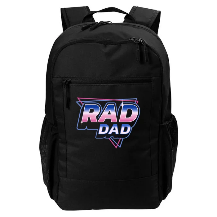 Rad Dad Retro Vintage 80s Synthwave Daily Commute Backpack