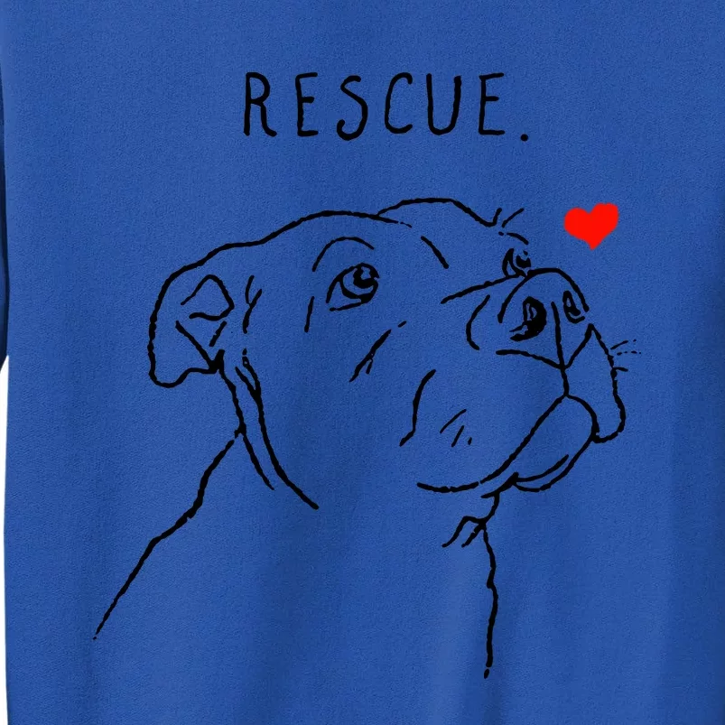 Rescue Dog Tall Sweatshirt