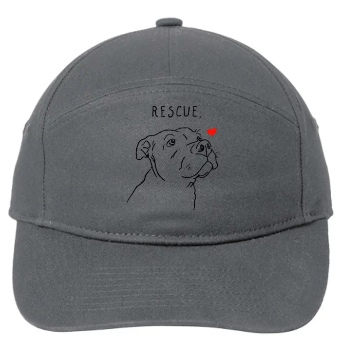 Rescue Dog 7-Panel Snapback Hat