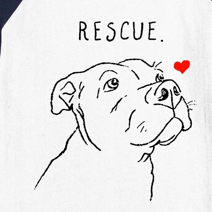 Rescue Dog Baseball Sleeve Shirt