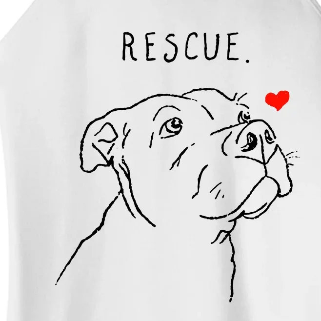 Rescue Dog Women’s Perfect Tri Rocker Tank