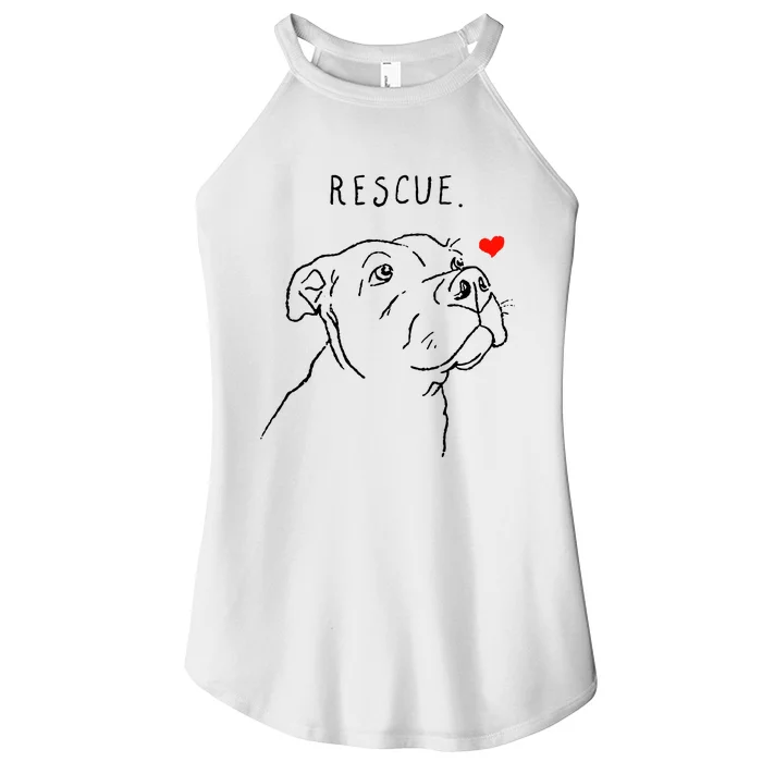 Rescue Dog Women’s Perfect Tri Rocker Tank