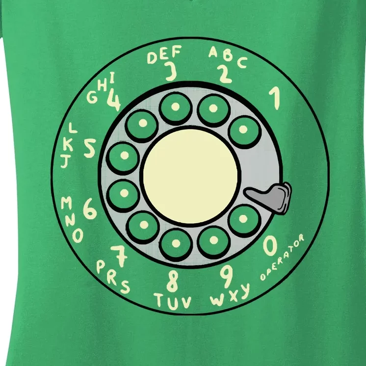 Rotary Dial Women's V-Neck T-Shirt