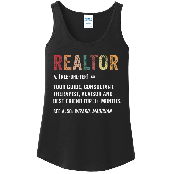 Realtor Definition Ladies Essential Tank